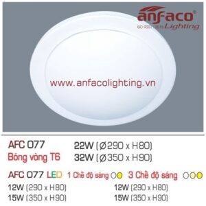 Led ốp trần nổi AFC 077-12W