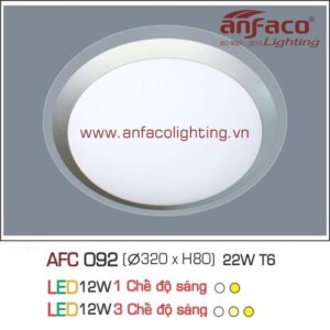 Led ốp trần nổi AFC 092-12W