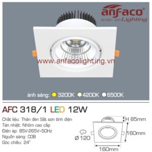 Led âm trần Anfaco AFC 318/1-12W