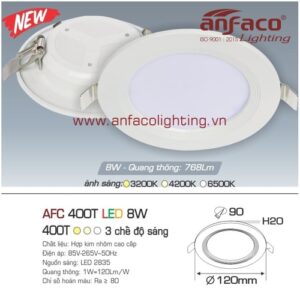 Led âm trần Anfaco AFC 400T-8W