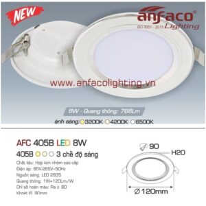 Led âm trần Anfaco AFC 405B-8W