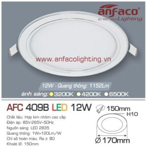 Led panel Anfaco AFC 409B-12W