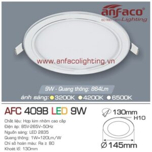 Led panel Anfaco AFC 409B-9W