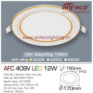 Led panel Anfaco AFC 409V-12W