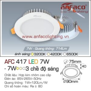 Led âm trần Anfaco AFC 417-7W