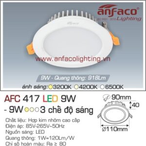 Led âm trần Anfaco AFC 417-9W