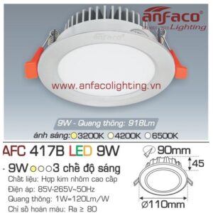 Led âm trần Anfaco AFC 417B-9W