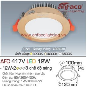 Led âm trần Anfaco AFC 417V-12W