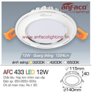 Led âm trần Anfaco AFC 433-12W