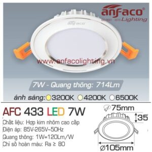 Led âm trần Anfaco AFC 433-7W