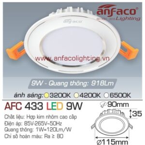 Led âm trần Anfaco AFC 433-9W