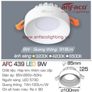 Led âm trần Anfaco AFC 439-9W