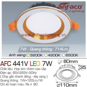 Led âm trần Anfaco AFC 441V-7W