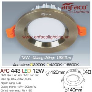 Led âm trần Anfaco AFC 443-12W