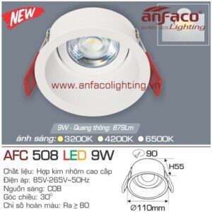 Led âm trần Anfaco AFC 508-9W