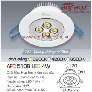 Led âm trần Anfaco AFC 510B-4W