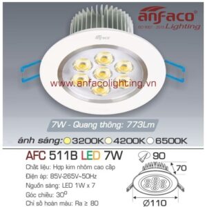 Led âm trần Anfaco AFC 511B-7W