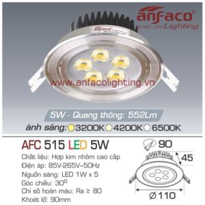 Led âm trần Anfaco AFC 515-5W