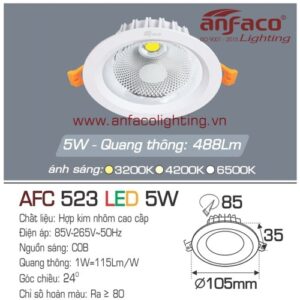 Led âm trần Anfaco AFC 523-5W