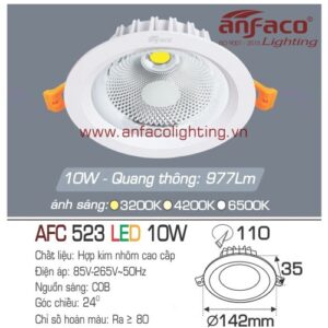 Led âm trần Anfaco AFC 523-10W