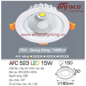 Led âm trần Anfaco AFC 523-15W