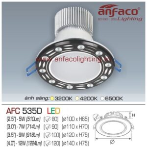 Led âm trần Anfaco AFC 535D-12W