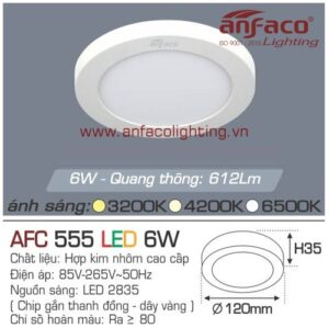 Led panel nổi AFC 555-6W