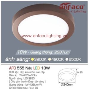 LED panel nổi AFC 555 nâu 18W