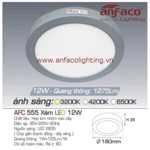 Led panel nổi AFC 555 xám 12W