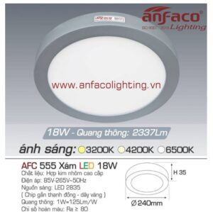 LED panel nổi AFC 555 xám 18W