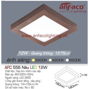 LED panel nổi AFC 556 nâu 12W