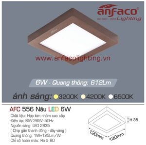 LED panel nổi AFC 556 nâu 6W