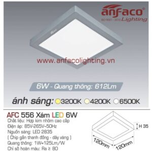 LED panel nổi AFC 556 xám 6W