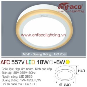 LED ốp trần nổi AFC 557V-18W+6W