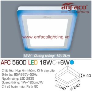 LED ốp trần nổi AFC 560D-18W+6W