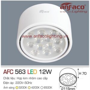 Led downlight nổi AFC 563-12W