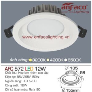 Led âm trần Anfaco AFC 572-12W