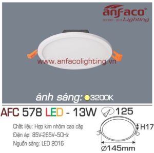 Led âm trần Anfaco AFC 578-13W