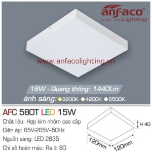 Led panel nổi AFC 580T-15W