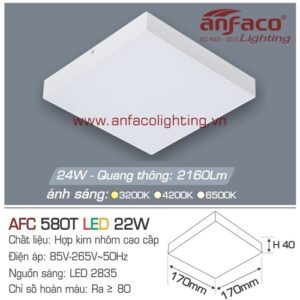 Led panel nổi AFC 580T-22W