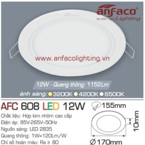 Led panel Anfaco AFC 608-12W