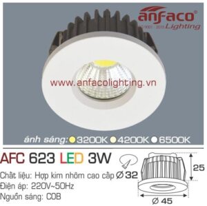 Led âm trần Anfaco AFC 623-3W