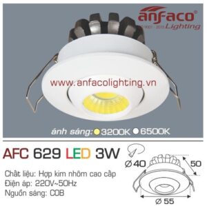 Led âm trần Anfaco AFC 629-3W