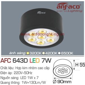 Led downlight nổi AFC 643D-7W