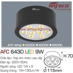 Led downlight nổi AFC 643D-9W