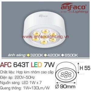 Led downlight nổi AFC 643T-7W