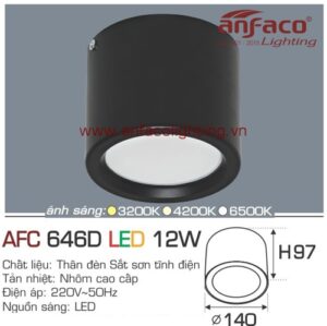 Led downlight nổi AFC 646D-12W