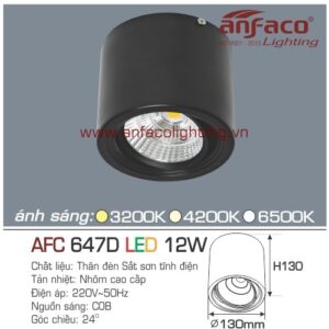 Led downlight nổi AFC 647D-12W