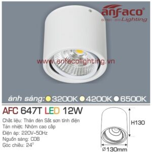 Led downlight nổi AFC 647T-12W