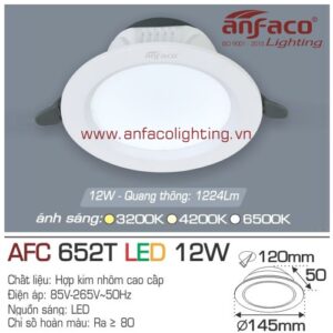 Led âm trần Anfaco AFC 652T-12W